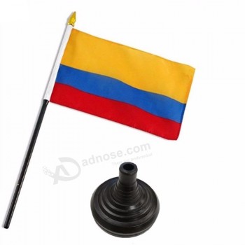 Suministrar bandera de escritorio de mesa de poliéster colombia de alta calidad