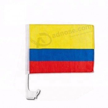 Impresión de lados dobles bandera de coche de colombia para fanáticos del fútbol deportivo publicidad exterior