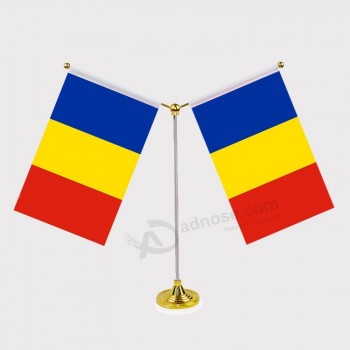 Manufacturer custom printing red yellow blue flag
