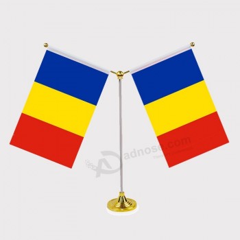 manufacturer custom printing red yellow blue flag