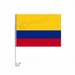 Promotional outdoor Low price Colombia car window flag