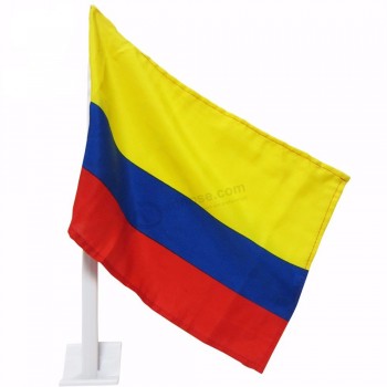 bandeira de janela de carro personalizado de alta qualidade colômbia