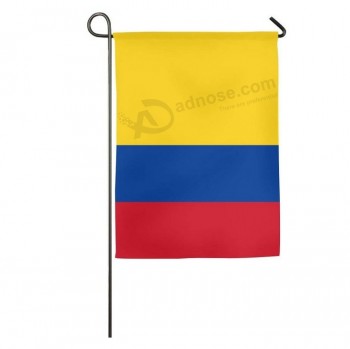 콜롬비아 가든 플래그 폴리 에스터 콜롬비아 국기 재고 있음