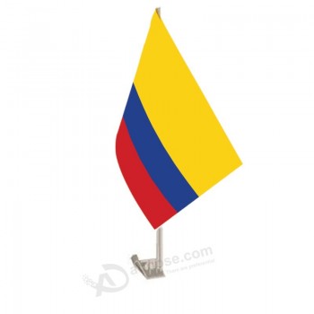 ventas al por mayor 12x18inch digital impreso personalizado colombia banderas de la ventana del coche