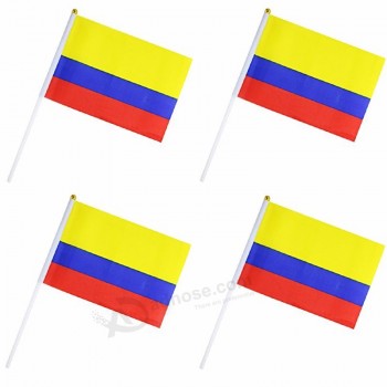 월드컵 당 축하 훈장을위한 고품질 폴리 에스테 콜롬비아 손 깃발