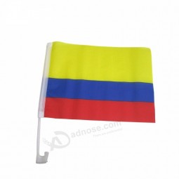 Cheap sale 75D polyester sublimation colombia car flag