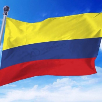 Venda quente Novo design impressão digital bandeira nacional da colômbia