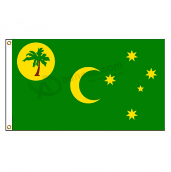 förderung polyestergewebe kokosinseln banner flagge