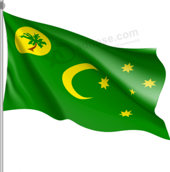 hochwertige Polyester Kokosinseln Flagge Banner Großhandel