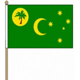 Fan Cheering Coco Islands Hand Held Flag for Sports