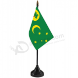 Wholesale mini office Coco Islands table top flag