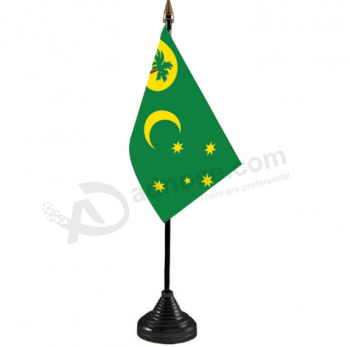 Wholesale mini office Coco Islands table top flag
