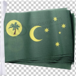 factory supply coco islands hanging bunting flag