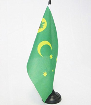 kundenspezifische Tischplattenflagge von Kokosinseln-Schreibtischflaggen