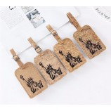 wholesale leather luggage Tag label Bag pendant handbag travel accessories name ID address tags lt05