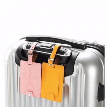 Персонализированные Эйфелева башня чемодан кожа багажная бирка ярлык сумка подвеска сумочка дорожные аксес
