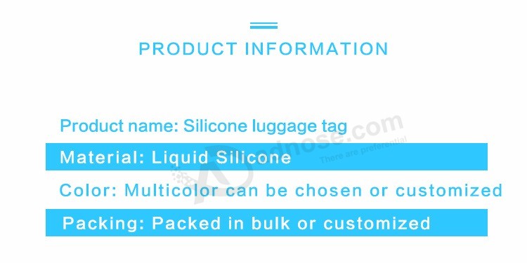 Good quality Silicone luggage Bag soft Rubber Bag Tag