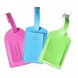 wholesale promotional custom PU leather luggage Tag