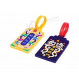 fashion soft PVC luggage Tag with embossed logo (YB-LY-LT-31)