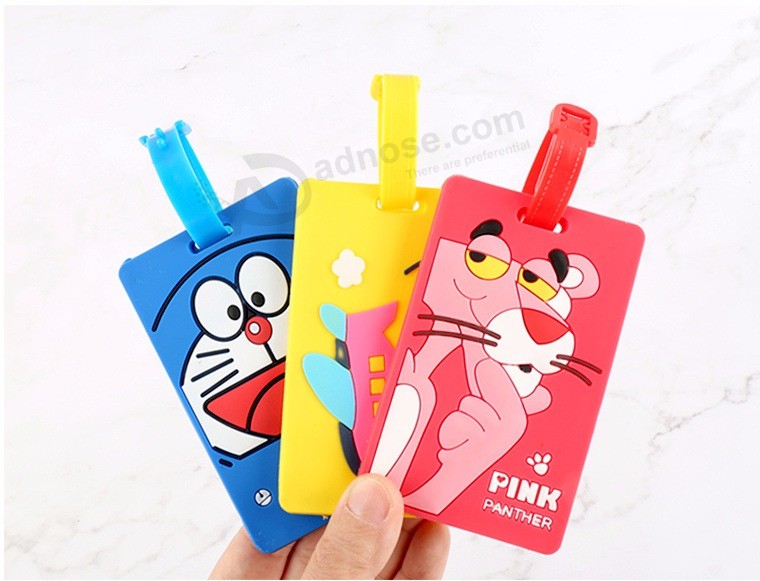 Soft PVC rubber Luggage Tag with Custom logo for travel Souvenir