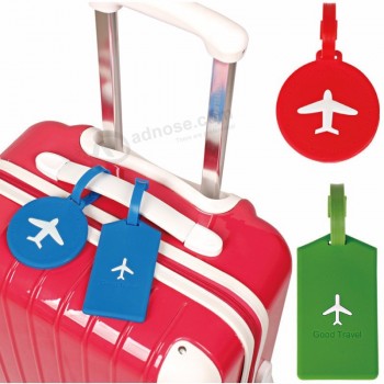 柔软的PVC橡胶行李箱带有自定义徽标的旅行纪念品标签