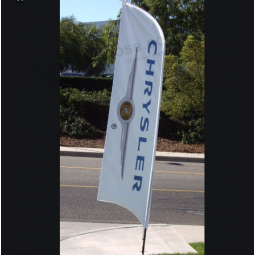 high quality chrysler feather flag banner custom