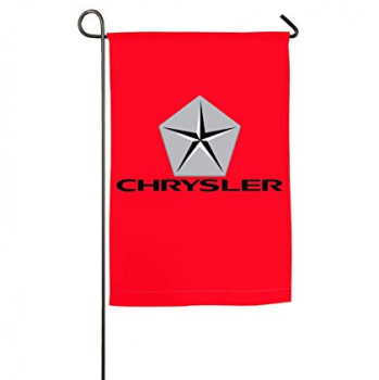 banderas publicitarias de poliéster jardín chrysler con poste