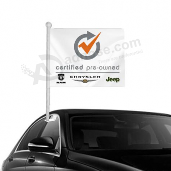 Banderas de banner de ventana de coche chrysler de carreras de coches personalizadas