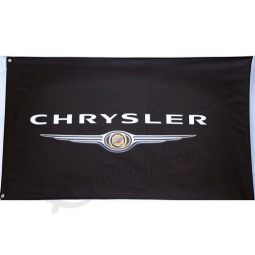 custom printing polyester chrysler logo advertising banner