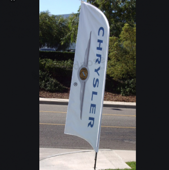Digital printed advertising Chrysler swooper banner flags