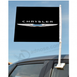 Knitted Polyester Mini Chrysler Logo Flag for Car Window