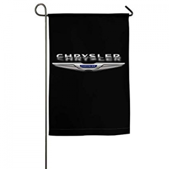 Jardín decorativo bandera publicitaria de Chrysler con poste