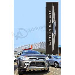 custom advertising chrysler wind flag chrysler logo blade flags