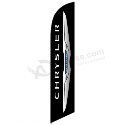 auto show polyester chrysler advertising swooper flag