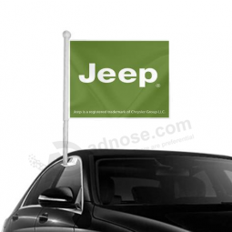 custom mini chrysler Car window clip flag wholesale