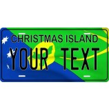 photozonega christmas island flag wave personalized custom novelty Tag vehicle Car auto motorcycle moped bike bicycle license plate