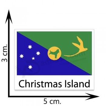 bandera de la isla de navidad tatuajes temporales pegatina tatuaje del cuerpo