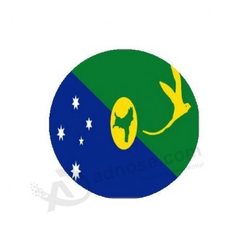 bandeira da ilha christmas porta copos de arenito - conjunto de 4