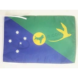 Weihnachtsinsel Flagge 18 '' x 12 '' Kordeln - Weihnachtsinselbewohner kleine Flaggen 30 x 45cm - Banner 18x12 in