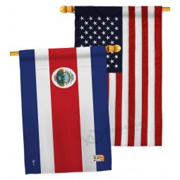 Costa Rica Flags of The World Nationality Impressions Decorative Vertical 28