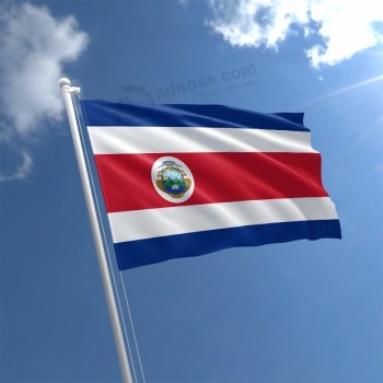 90x150cm New Costa Rica hängende Flagge Polyester Standard benutzerdefinierte Flagge Veranstaltungen Party Banner