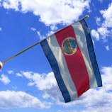 Heiße Verkäufe 20 * 30 cm Polyester Costa Rica Handflaggen
