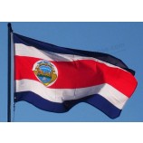 China fabrikant aangepaste hoge resolutie afdrukken vlag van Costa Rica