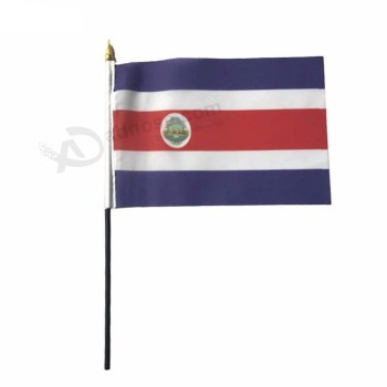 Copa Mundial de Fútbol Fan Flag Costa Rica bandera de la mano Mini mano ondeando la bandera