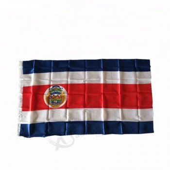 100% полиэстер напечатан 3 * 5-футовые флаги страны Коста-Рика