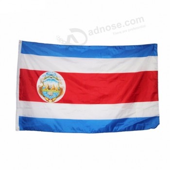 Nuova bandiera nazionale in poliestere 3 'x 5' blu bianca e rossa costa rica