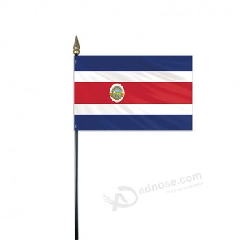 WK voetbalfans 2019 14x21cm met de hand zwaaien Costa Rica vlag