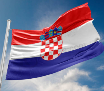 Impresión profesional croacia 3 * 5 pies ondeando banderas nacionales