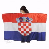 2019 sports cheering good quality croatia national body flag