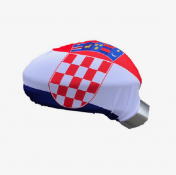 bandera impresa promocional de la cubierta del espejo lateral del coche de croacia